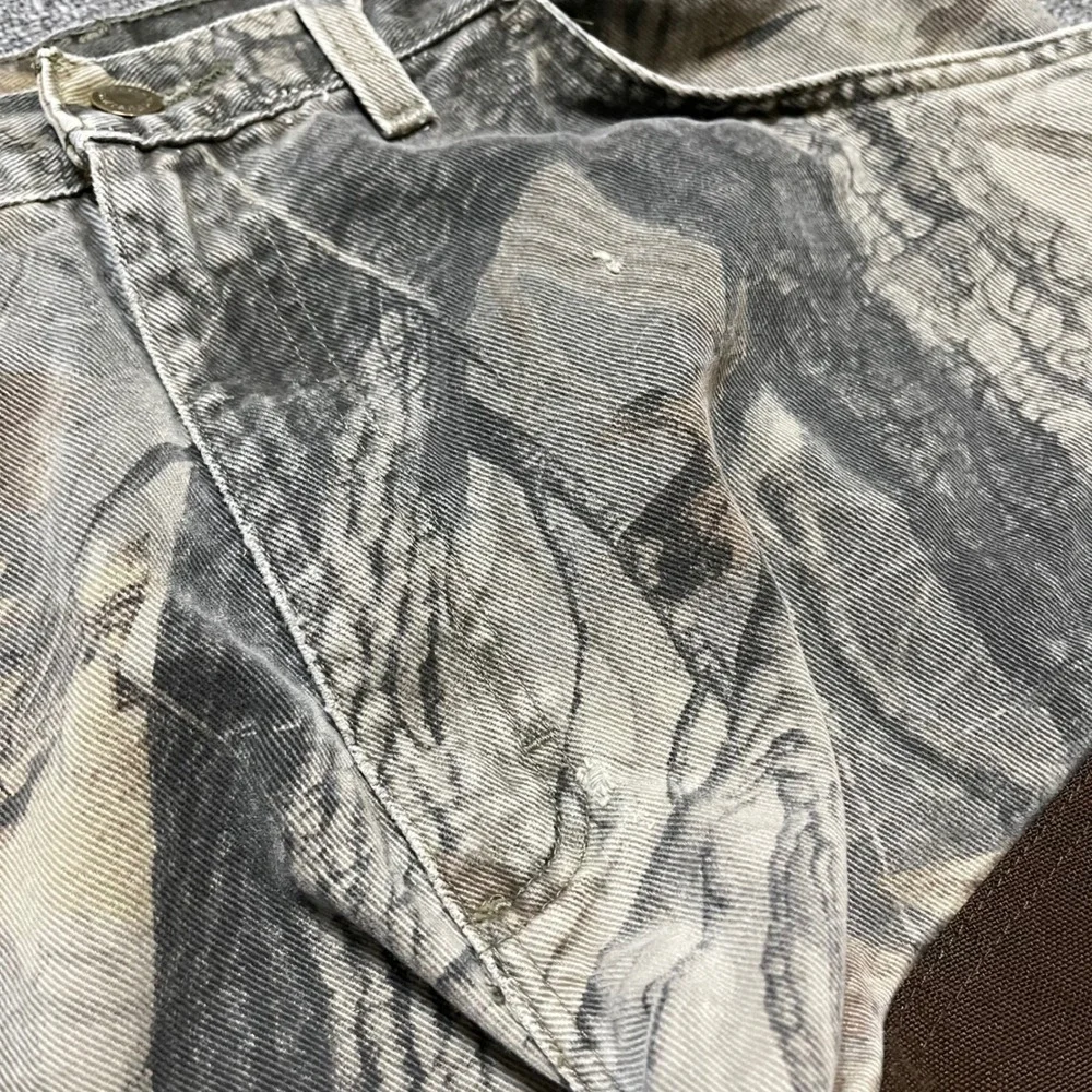 Vintage Wrangler Hunting Pants 40x30 Camo Brown Brush Guard Field Trousers‎ 90s